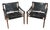 Sirocco Lounge Chairs attributed to Arne Norell, 1960, Set of 2 For Sale