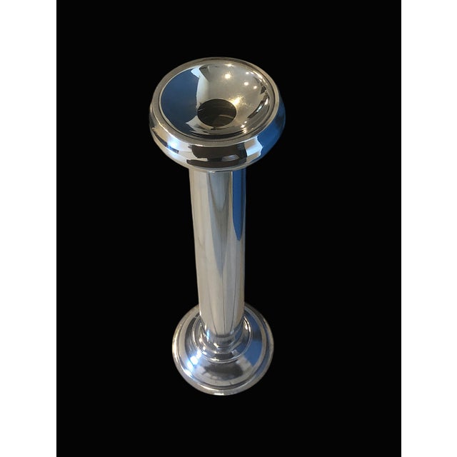 1970s Large Vintage Chrome-Plated Metal Standing Ashtray, 1970s For Sale - Image 5 of 11