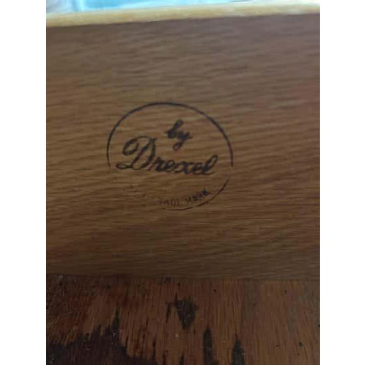 Drexel Drexel Tall Boy Dresser, Walnut, Hollywood Regency Style, USA, 1970 For Sale - Image 4 of 14