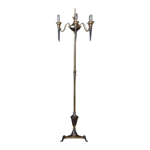 Mid-Century French Candelabra Floor Lamp