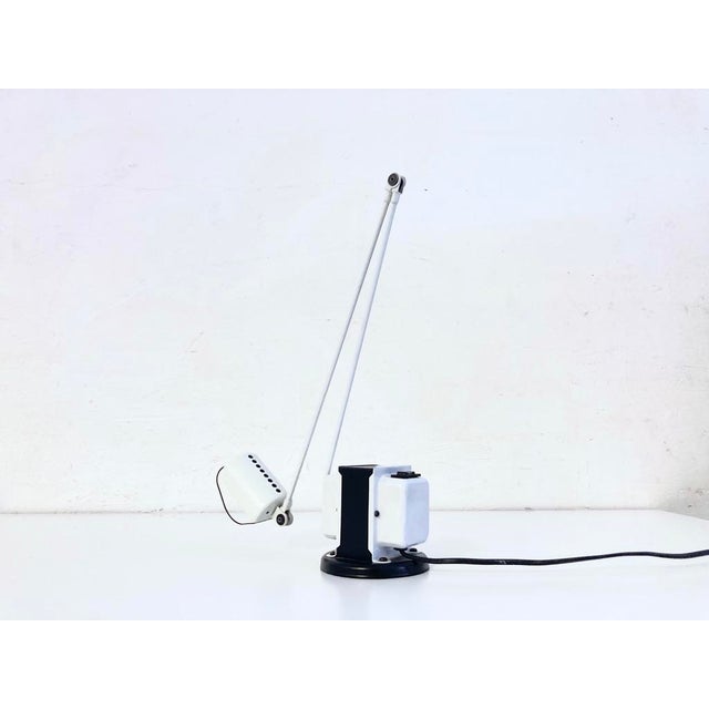 Metal Lumina Daphine Table Lamp by Tommaso Cimini, 1980s For Sale - Image 7 of 12
