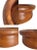 Chestnut Mid 20th Century Teak Wood Salad Bowl Set by Knobler, 5 Pieces For Sale - Image 8 of 12