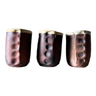 Ceramic Studio Art Pottery Vessels, 1968 - Set of 3 For Sale