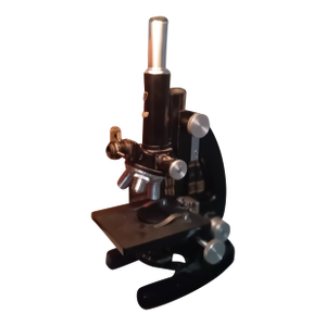 Vintage Bausch & Lomb Microscope in Original Locking Wood Case
