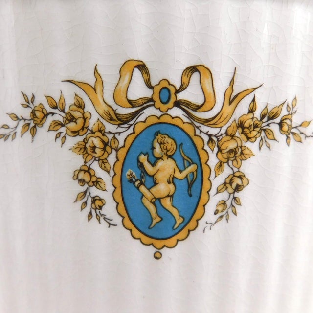 Contemporary 1960s Sadler Cream Teapot With Cupid in Pattern For Sale - Image 3 of 9