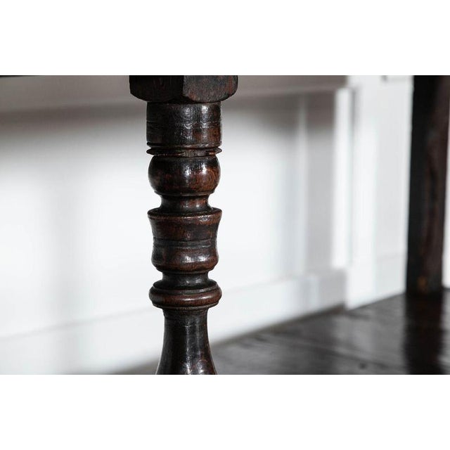 Large English Oak Potboard Dresser Base, 1780s For Sale - Image 10 of 16