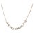 14k Solid White Gold Diamond Paperclip Chain Necklace For Sale - Image 4 of 8