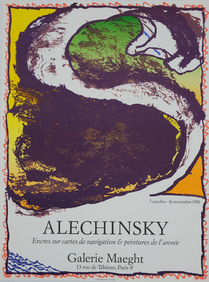 Pierre Alechinsky, Exposition 1981, Lithograph