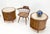 Mid 20th Century Pair Round Drum Barrel Shape Travertine Top Two Doors End Side Tables Stand Mint For Sale - Image 5 of 13