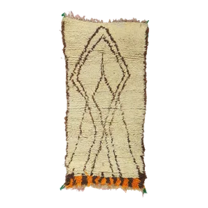 Late 20th Century Vintage Moroccan Azilal Rug, 02'07 X 05'04