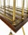 Jans of London Antique Revolving Magazine Stand in Brass and Mahogany For Sale - Image 10 of 11