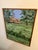 Farmhouse Framed Original Painting of Weathered Barn in Lush Green Rural Landscape 11” X 14” Stretched Canvas, Signed by Artist and Great for Cottage Core Decor For Sale - Image 3 of 9