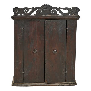 Wardrobe in Dark Wood, 1600s For Sale