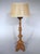 19th Century French Louis XIV Style Carved Wooden Candlestick Lamp For Sale - Image 13 of 17