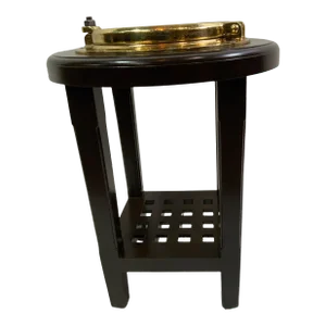 Solid Brass Ships Porthole Made into a Table