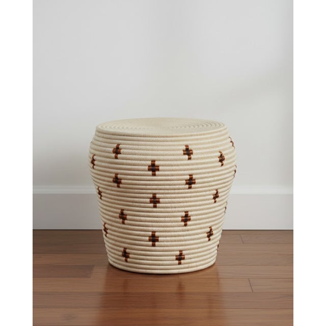 Traditional Cruces Woven Side Table For Sale - Image 3 of 5