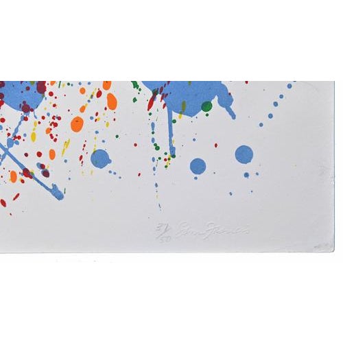 Contemporary After Sam Francis LEtoile, Edition 37/50, 1990s, Lithograph For Sale - Image 3 of 5