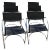 VIntage Italian Bauhaus Chrome Dining Chairs, 1970s, Set of 6 For Sale