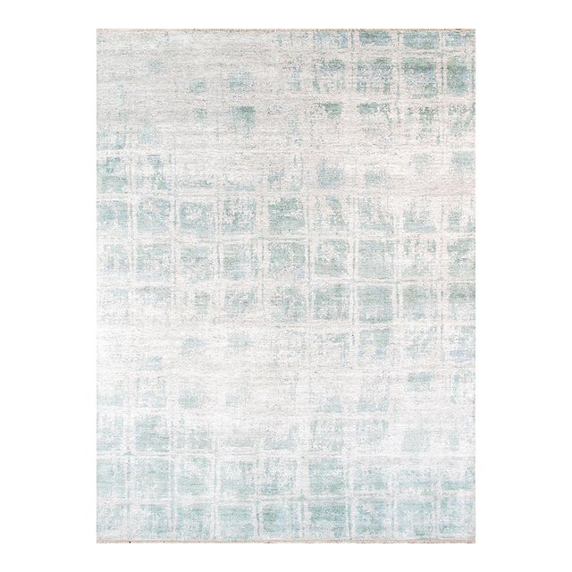 Pasargad Home Modern Ivory Bamboo Silk Area Rug, 7'11'' X 10' 2'' For Sale