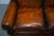 Brown Brown Leather Two Seat Sofa For Sale - Image 8 of 18