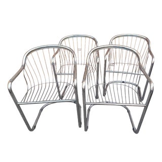 Vintage Italian Sabrina Chairs by Gastone Rinaldi for Rima, 1970s, Set of 4 For Sale