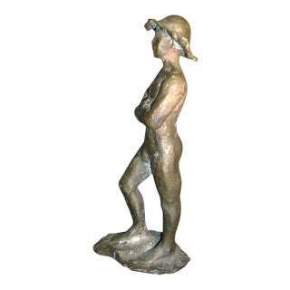 Early 20th c. Provincetown School Bronze Sculpture - Figure of a Boy For Sale