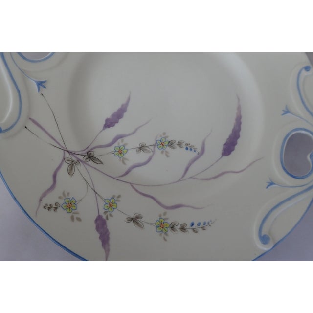 Floral Decorative Plate For Sale - Image 4 of 6