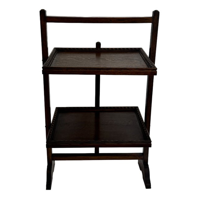 Antique Edwardian Folding Silent Butler or Cake Stand For Sale