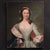 Antique Austrian painting from the first half of the 19th century. Artwork oil on canvas depicting a female portrait, a...