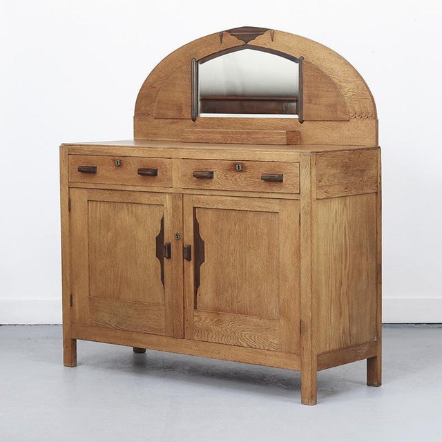 Antique Oak Art-Deco Dresser For Sale - Image 11 of 13