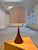 Teak and Raw Silk Table Lamp from Domus For Sale - Image 11 of 11