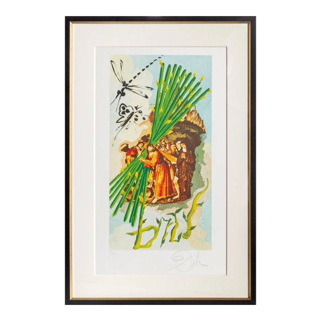Ten of Staves, Salvador Dalí Lithograph on BFK Rives, Signed and Numbered in Pencil For Sale