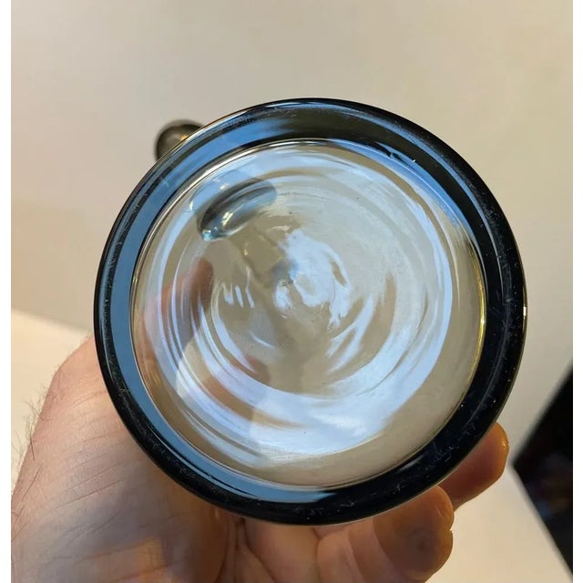 Holmegaard Smoke Gray Martini Glass Pitcher by Per Lütken for Holmegaard, 1960s For Sale - Image 4 of 6