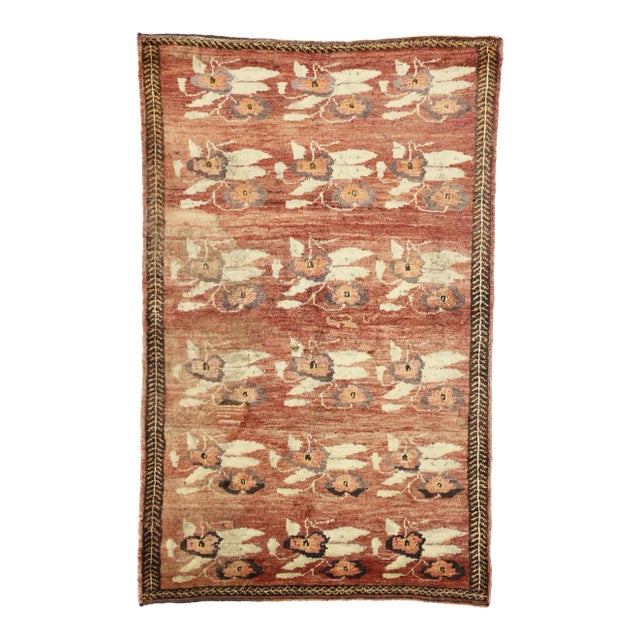 Vintage Turkish Oushak Rug - 04'03 X 06'08 For Sale