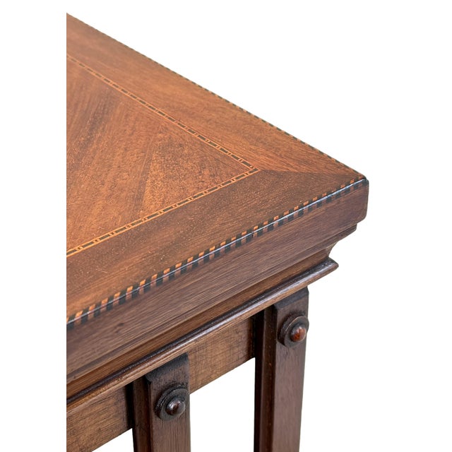 Wood Antique Mahogany Revolving Bookcase, 1890 For Sale - Image 7 of 11