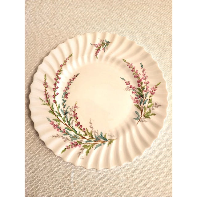 These are great versatile plates. These vintage "Bell Heather" Royal Doulton dinner plates give a comfy, cozy, French...