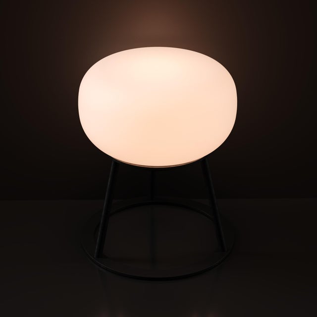 TRIPOD Rechargeable Cordless LED Table Lamp, 3-Levels Brightness Touch Sensor Control, Black For Sale - Image 9 of 14