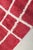 Scandinavian designer Rya rug in cotton with a geometric pattern in red and white tones. A classic example of Scandinavian...