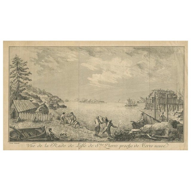 View of the Harbor of St Pierre, 1800s, Paper For Sale - Image 10 of 10