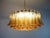 Large Murano Glass Chandelier with Amber Transparent Glass Petal, 1990 For Sale - Image 10 of 15