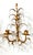 Glass Pair of Vintage Italian Gold Gilt Tole Wall Sconces With Crystal Prisms – Hollywood Regency / Florentine For Sale - Image 7 of 9