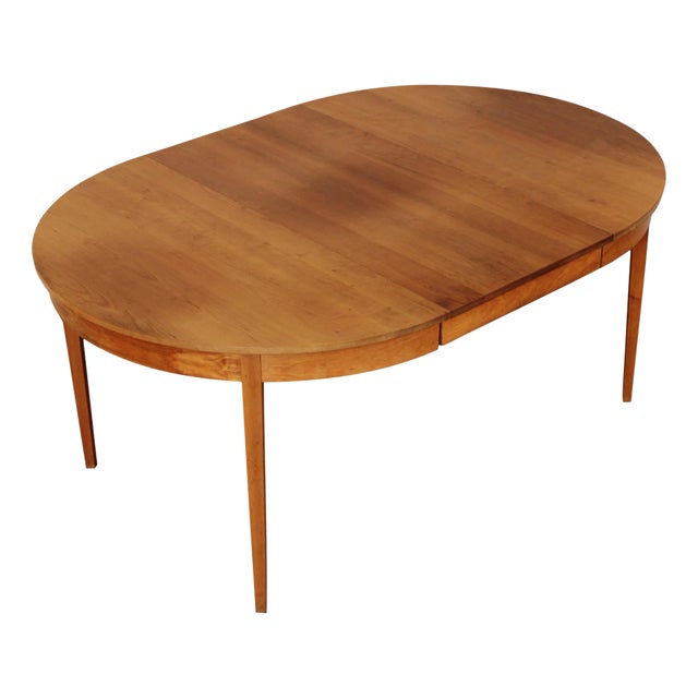 Thomas Moser Round Cherry Expandable Dining Table For Sale