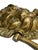 Metal Antique English Brass Lion Head Door Knocker For Sale - Image 7 of 10