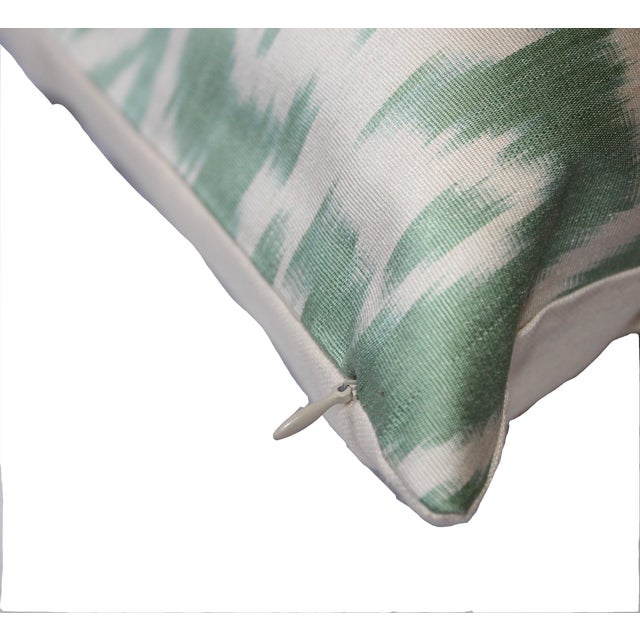 Contemporary Silk Ikat Bohemian Throw Pillow For Sale In Washington DC - Image 6 of 7