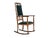 Danish Reupholstered Highback Rocking Chair in Kvadrat Furniture Wool, 1950s For Sale