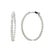 In a sleek and modern design, these hoop earrings contain 56 round brilliant cut diamonds weighing 6.00 carat total, in an...
