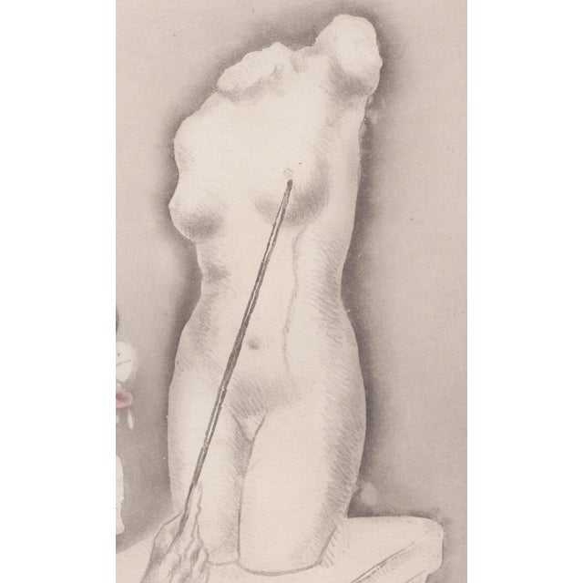 Louis Icart, The Professor, The Life of Breasts, Nude, Original Etching & Aquatint, 1945 For Sale - Image 4 of 7