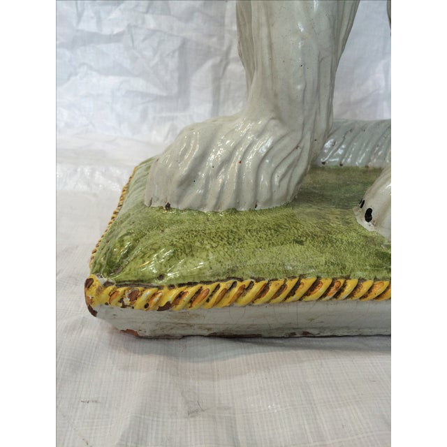 Italian Ceramic Afghan Hound Statue Chairish