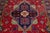 Textile Allover Motif Red Vintage Tabriz Handmade Wool Rug For Sale - Image 7 of 8