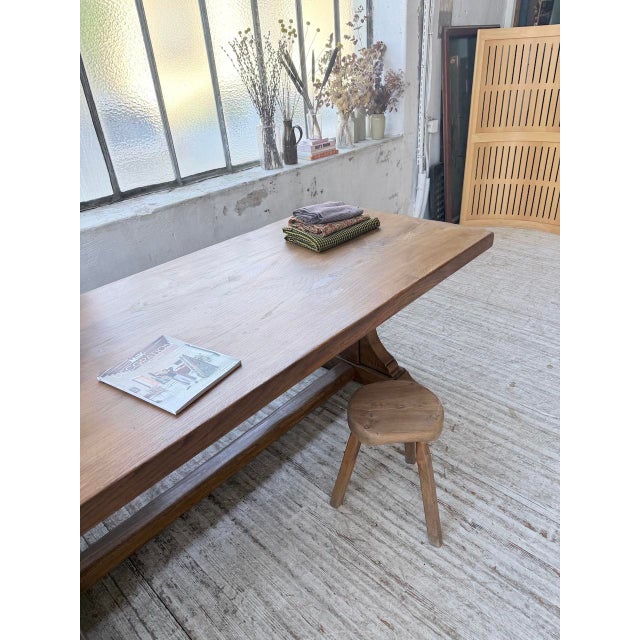 Monastery Table in Oak, 1950s For Sale - Image 9 of 18